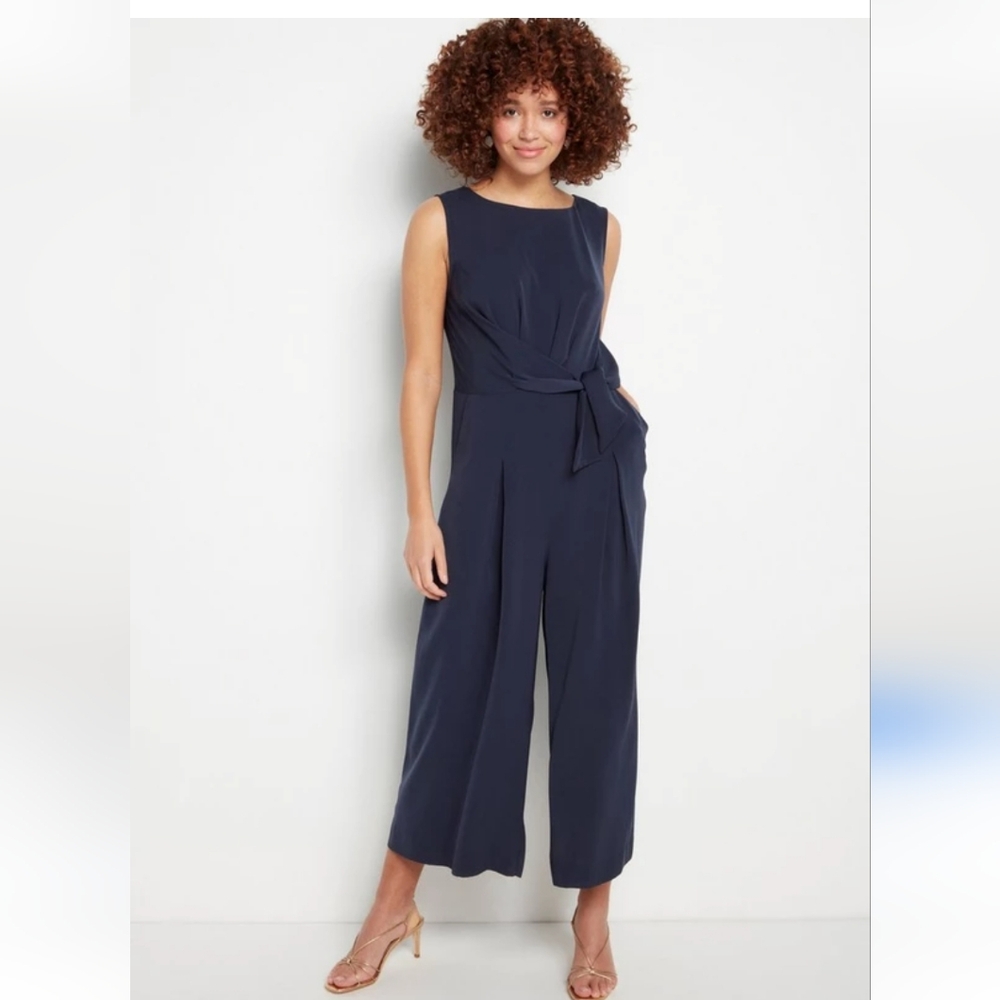 Navy Blue knit jumpsuit size XL